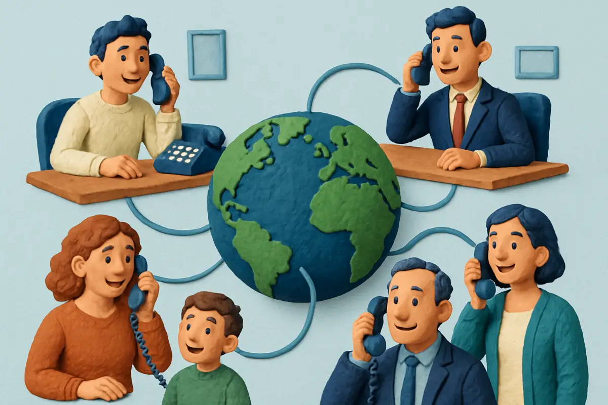Utilisation des téléphones publics internationaux