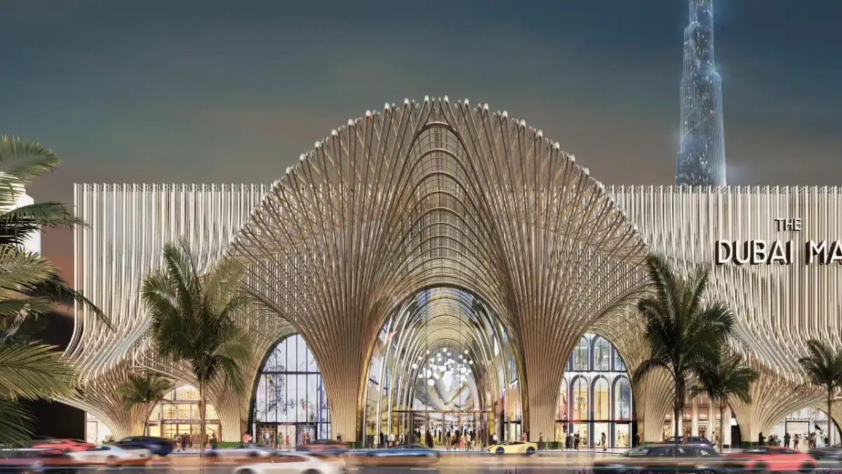 Luxury stores of international brands in Dubai Mall