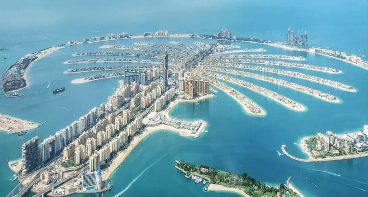 Koordinaten der Palm Jumeirah
