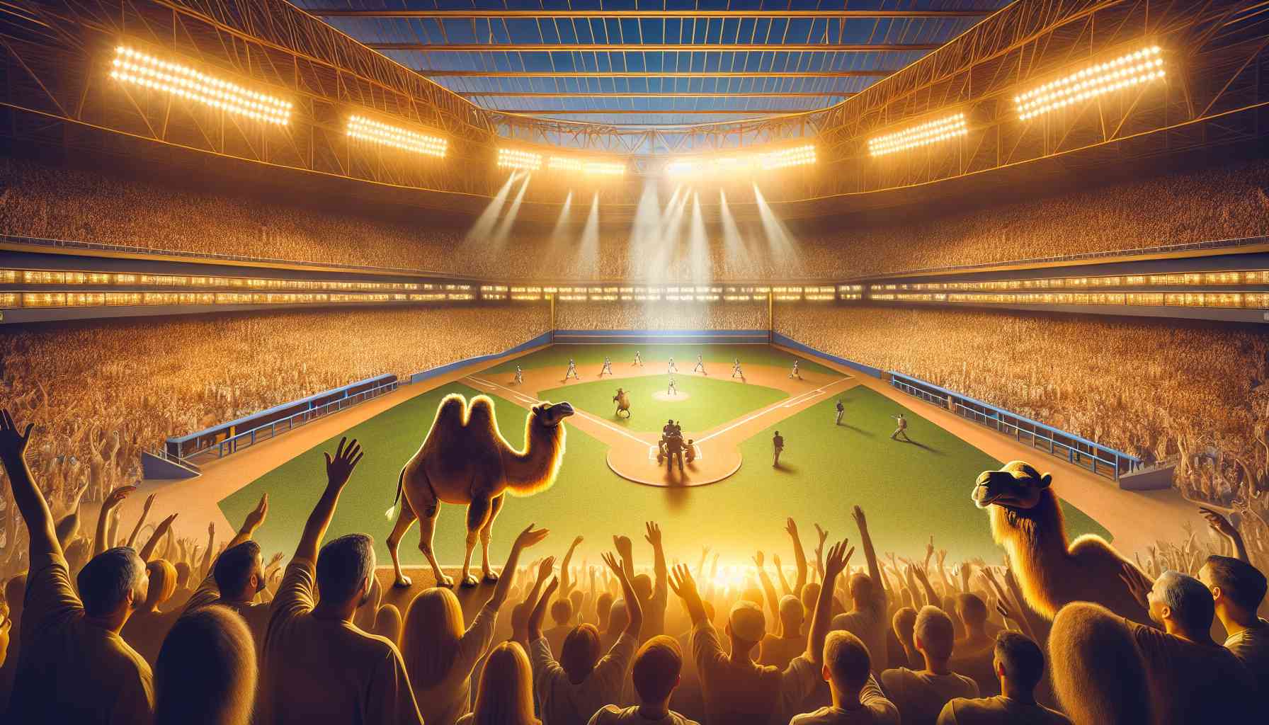 La lega di baseball di Dubai è iniziata con i cammelli e nuove regole.
