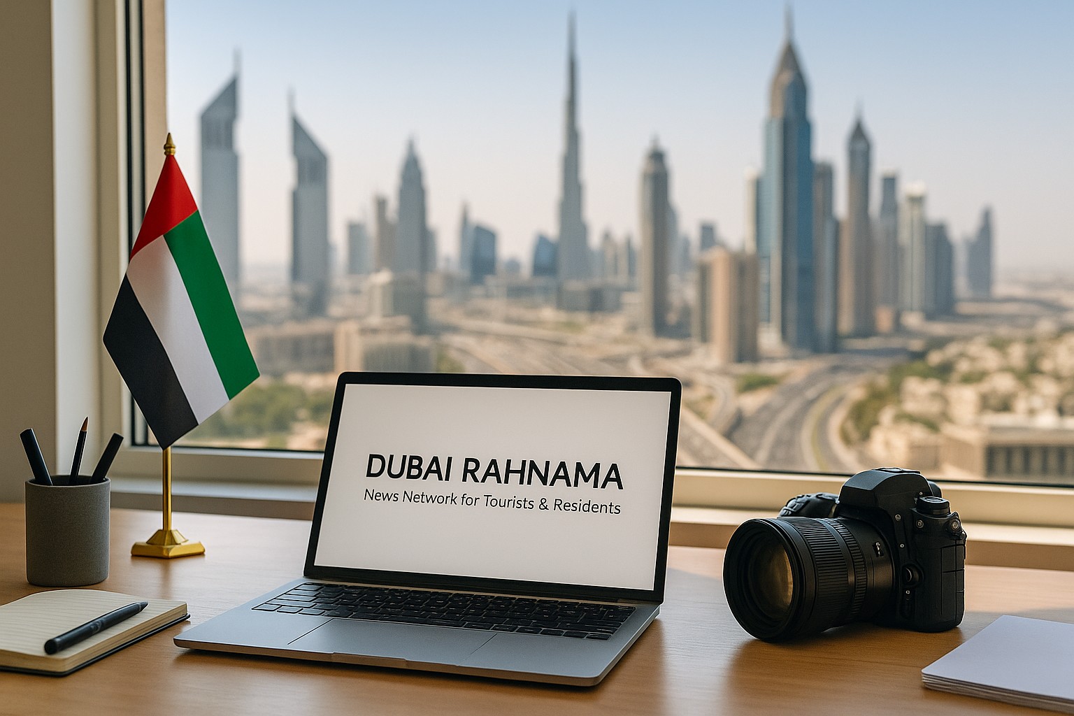 Einrichtung des Nachrichtenetzwerks Dubai: Medienführer für Touristen und Einwohner der Vereinigten Arabischen Emirate